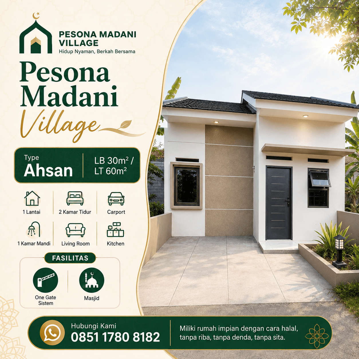 Tipe Ahsan - PESONA MADANI VILLAGE